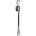 Honeywell North Miller® Turbo T-Bak„¢ 7.5'L Fall Limiter, Steel Twist-Lock Carabiner, MFLT-2/7.5FT MFLT-2/7.5FT